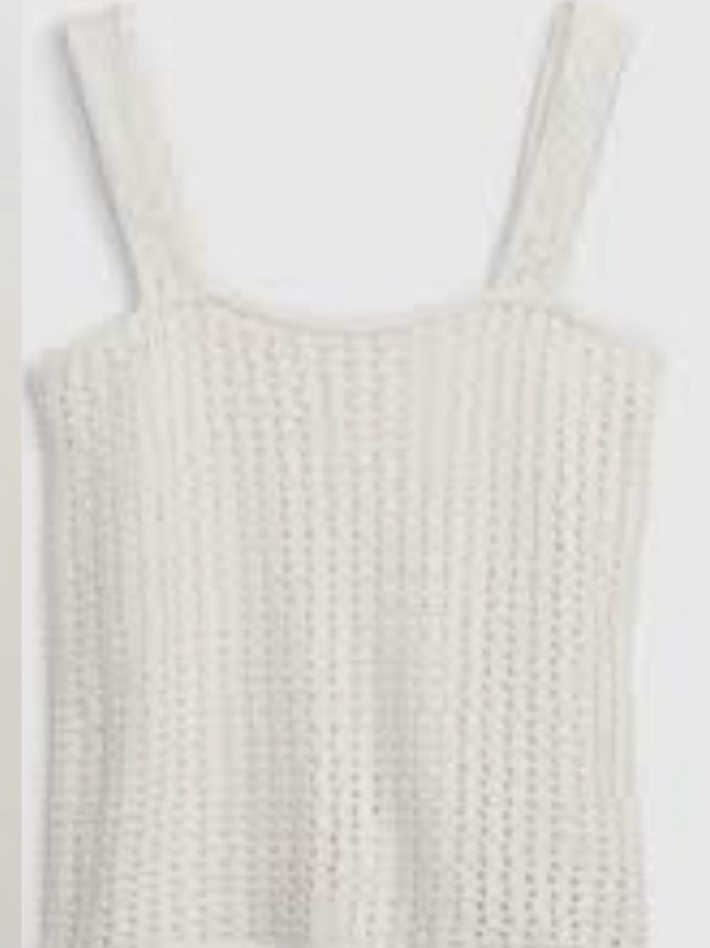 Gap White Crochet Tank Top